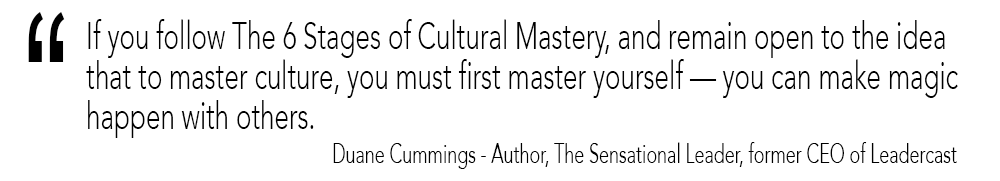 Cultural Mastery Recommendation - Duane Cummings